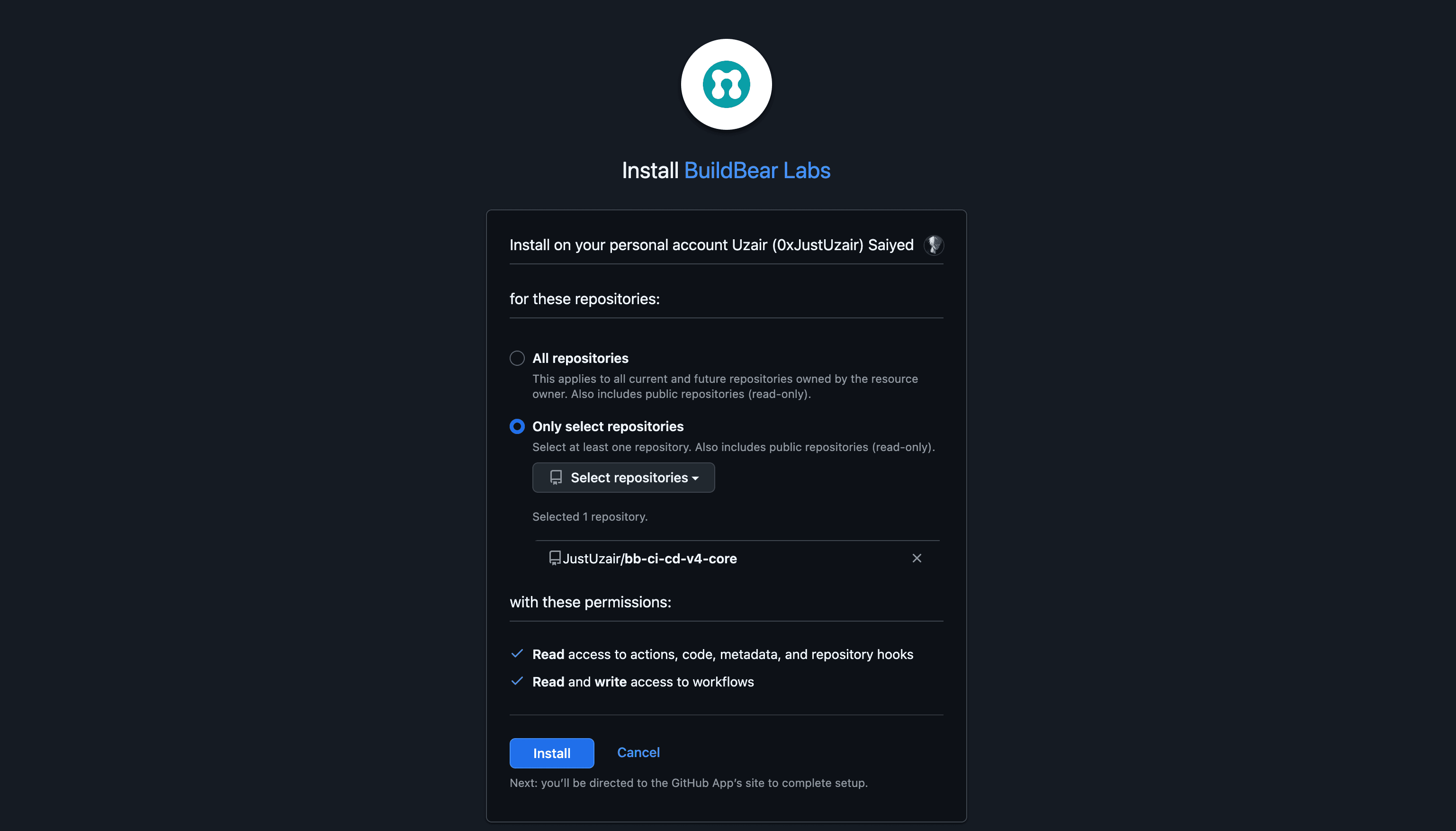 GitHub App Installation