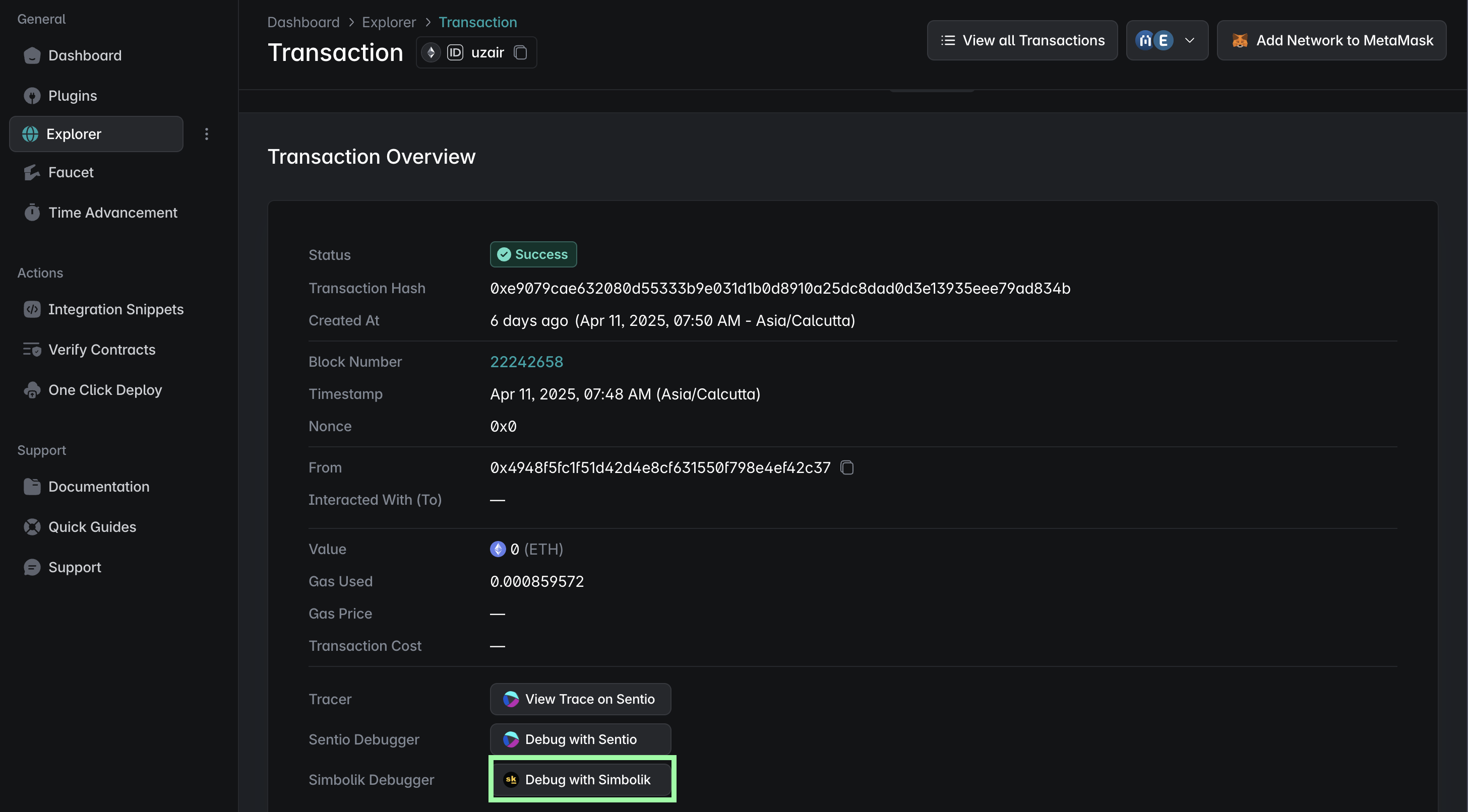 Simbolik debugger