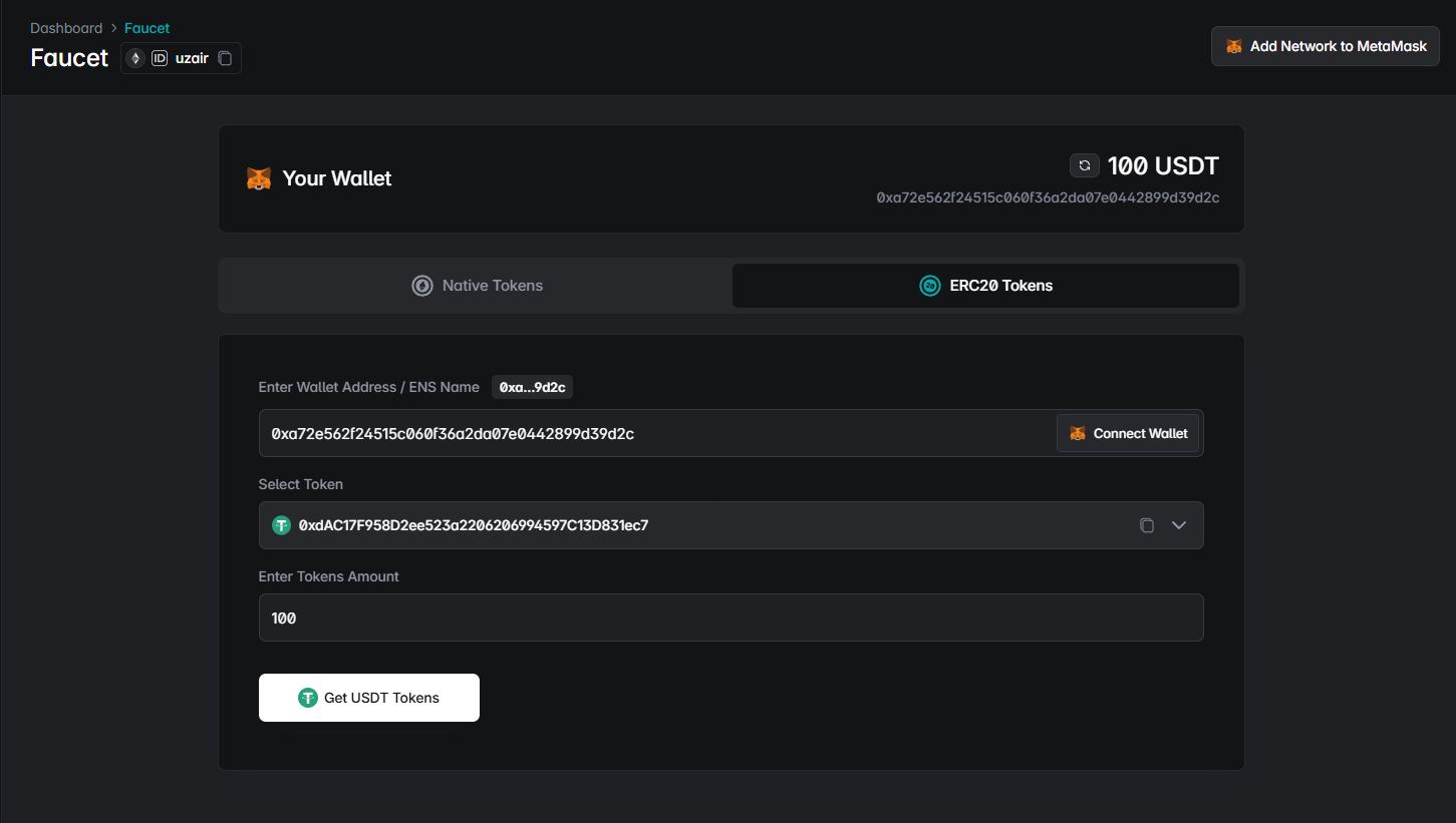 ERC20 Faucet