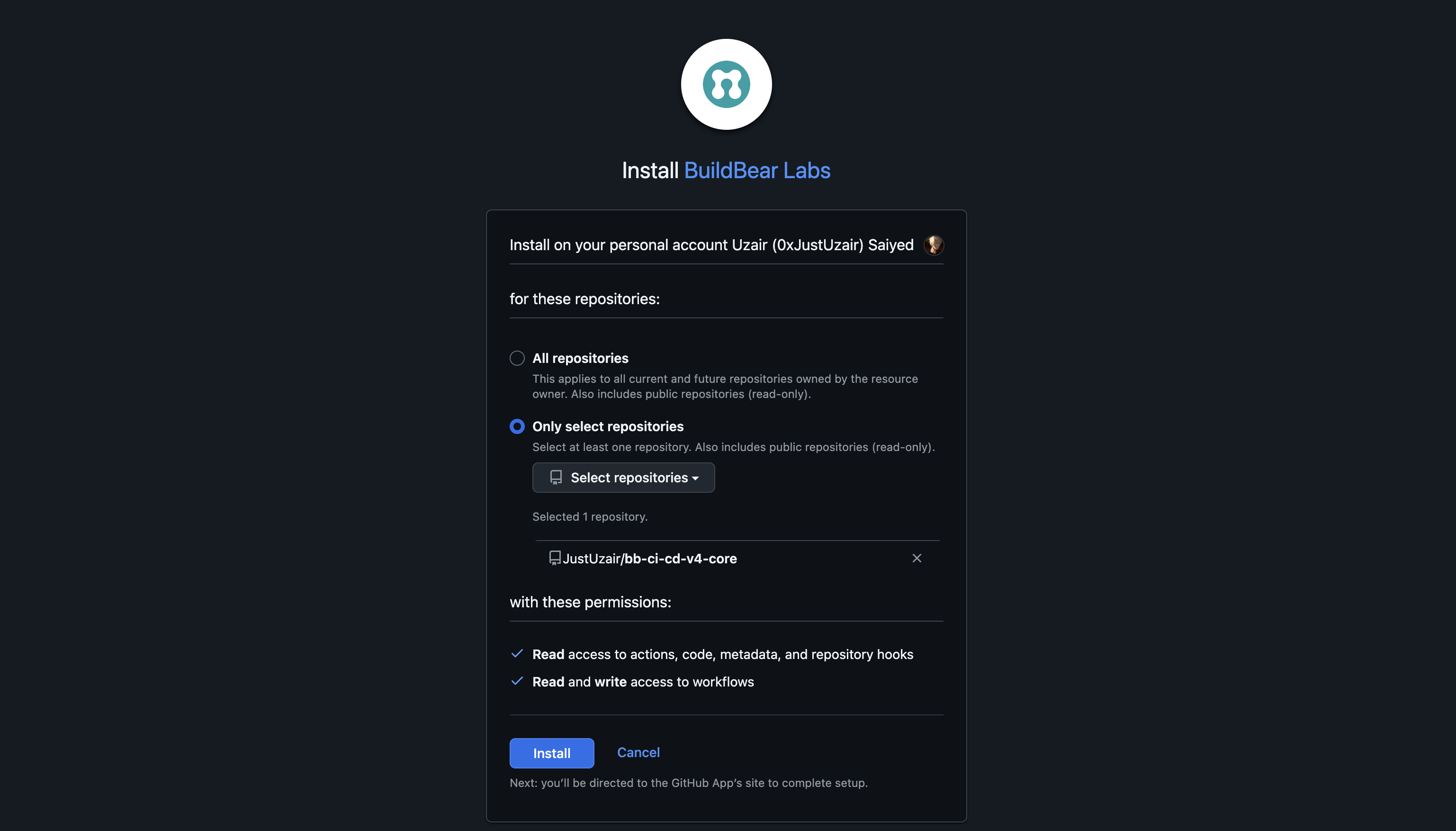 GitHub App Installation