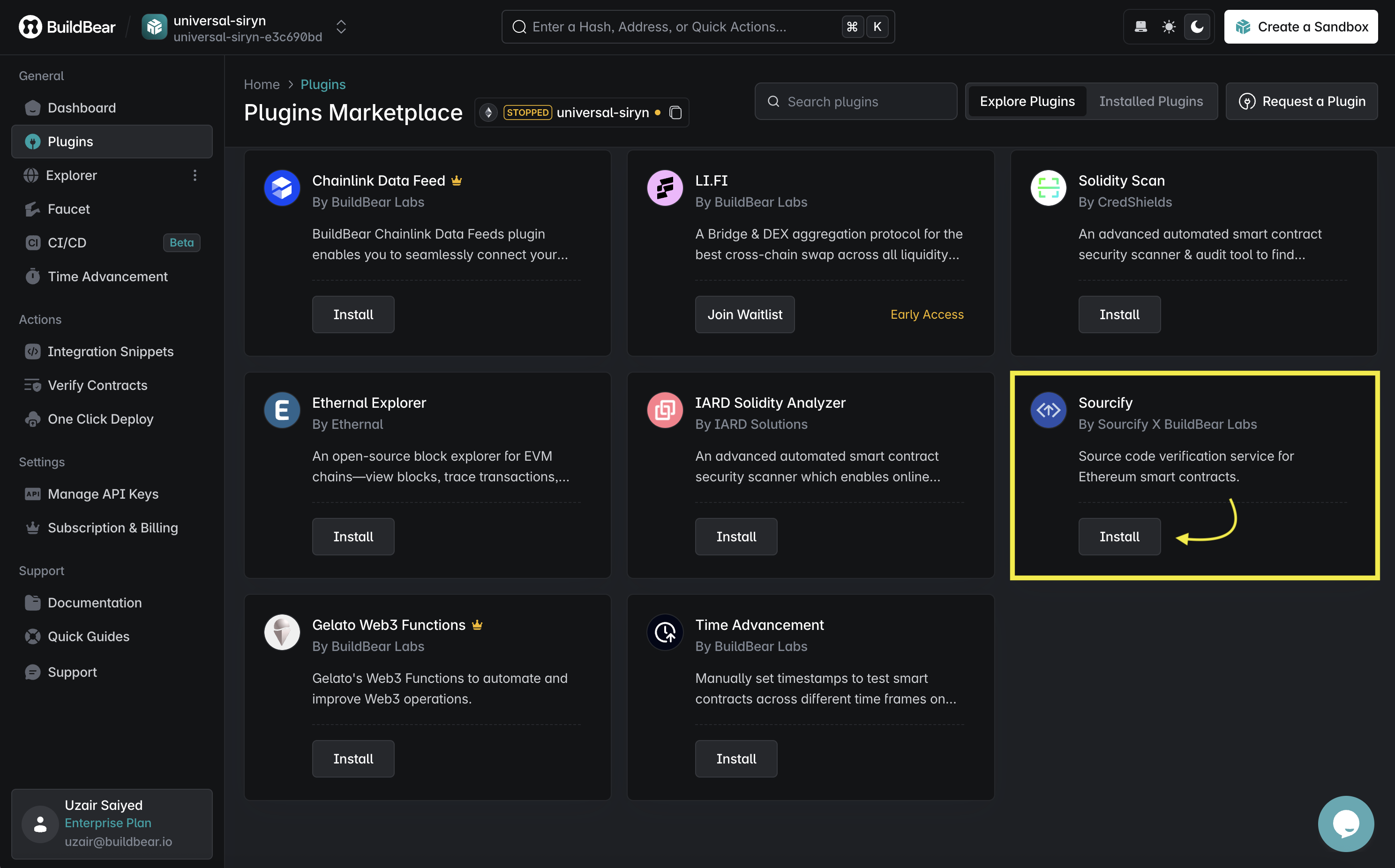Sourcify Debugger