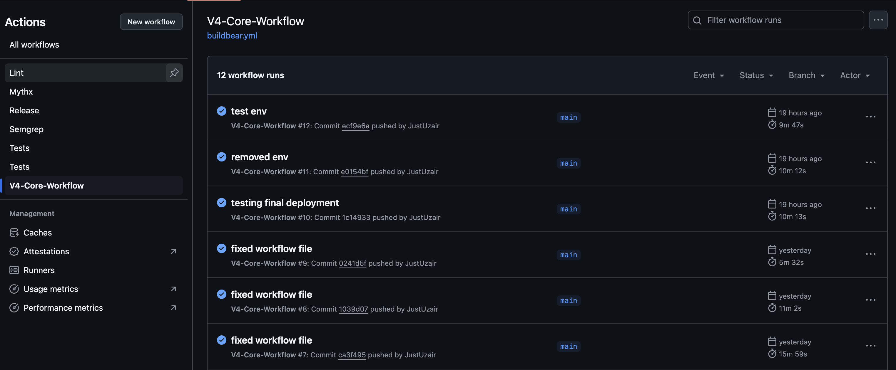 GitHub Actions Workflow