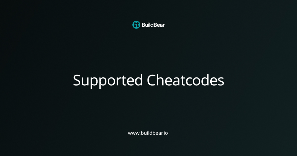 Docs - Supported Cheatcodes - BuildBear Labs